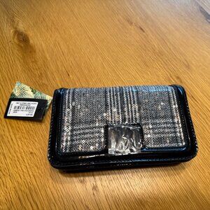 Badgley Mischka Sequined Wool Small Crossbody